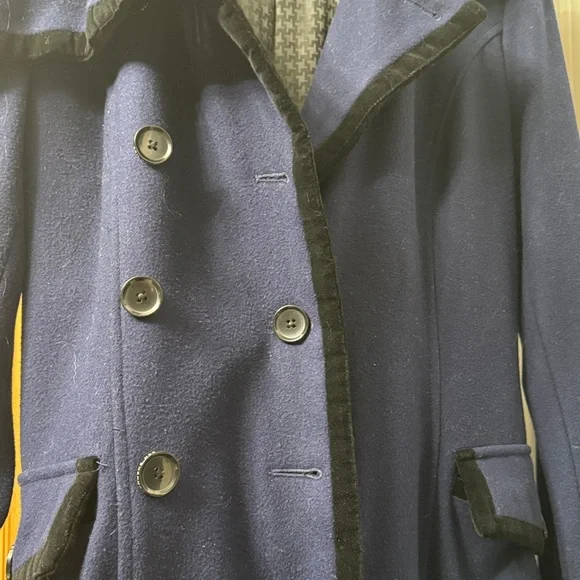 Ben Sherman Dark Blue wool coat - Picture 4 of 9